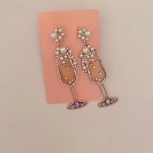 Fashion earrings champagne